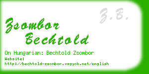 zsombor bechtold business card